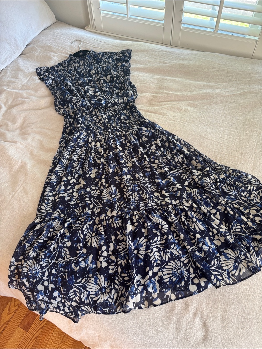 Aqua floral dress